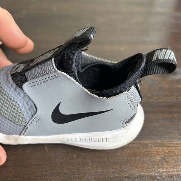 Nike Flex Toddler 4C Lot of 2 Adidas 4K Shoes Baby Sneakers Gray AT4665-001 - Picture 10 of 16